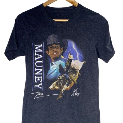 Dale Brisby JB Mauney World Champion Bull Riding T-Shirt Black Rodeo Teen SZ S - Image 1 of 4