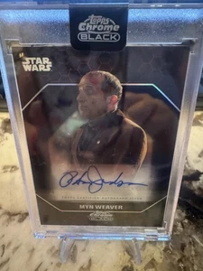 2024 Topps Chrome Black Star Wars As MYN WEAVER Dark Side Auto #ADS-PJ - Picture 1 of 2