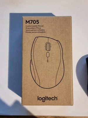 Logitech M705 Marathon Maus – kabellose Funkmaus 5 Tasten Schwarz - Bild 1 von 2