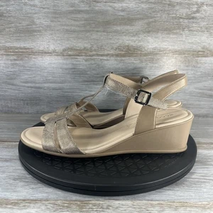 ECCO Women's Shape 35 Wedge T-Strap Wedge Sandals Size 10 - Picture 1 of 10