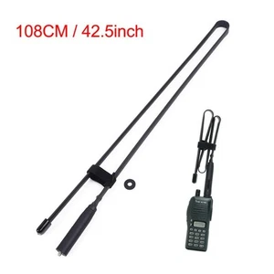 Folding Antenna 108CM Extended Double Section For Baofeng UV5R, UV-9R Plus 888s - Photo 1/12
