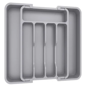 Lifewit Expandable BPA-free Silverware Drawer Organizer Gray - Picture 1 of 3