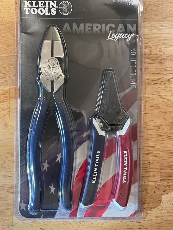 Juego de pelacables y alicates de liniero Klein Tools American Legacy edición limitada Foto 1 de 2