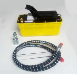 Bomba de pedal hidráulico de aire de 200 CA 2,3 L operada por 1/2 galón 10.000 psi con manguera - Imagen 1 de 18