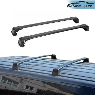 FOR MAZDA 3 SPORT 2009-2013 BLACK V3 ROOF RACK CROSS BARS CROSS RAIL LOCKABLE - Изображение 1 из 4