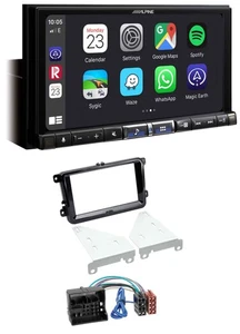Alpine 2DIN DAB USB MP3 Bluetooth Autoradio für VW T6 2015-2019 Klavierlack schw - Bild 1 von 9