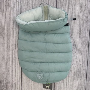Sydney & Co Hundemantel Small Aqua Hellgrün Wende Puffer Weste Jacke Reißverschluss - Bild 1 von 12