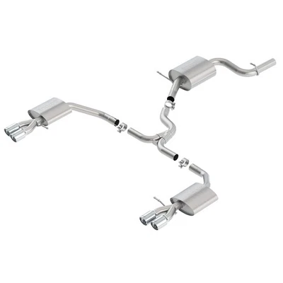 Borla 140705 S 型不锈钢猫背排气适用于 2016 - 2018 年大众帕萨特 B8 3.6 V6 — 第 1/4 张图片