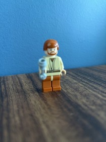LEGO SW Obi-Wan Kenobi Minifigure w/Dark Orange Hair Legs NO CAPE sw1035 #7255