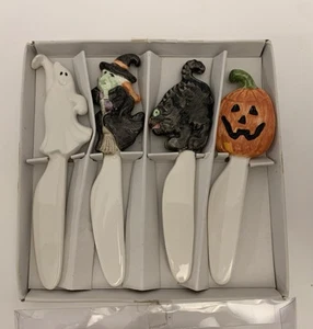 Fitz & Floyd Vintage Halloween Canape Streuer handbemalt selten 4er Set. A17 - Bild 1 von 9