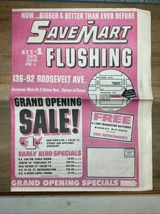 1960s Save Mart Department Variety Store Ad Grand Opening Flushing Ny NYC B27 - Picture 1 of 8