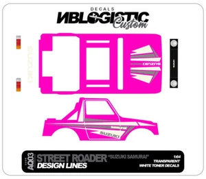 STREET ROADER SUZUKI SAMURAI TRACKER Universal Decal for hot wheels 1/64 Scale 1 - Picture 1 of 3