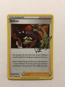 Pokemon Card Crown Zenith Holographic Raihan 140/159 NM - Picture 1 of 3