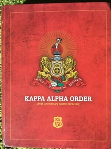 Kappa Alpha Order 150th Anniversary Alumni Directory 1275pp 2015 with CD - Picture 1 of 3