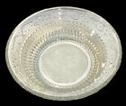Vintage KIG MALAYSIA Glass Bowl FLEUR DE LIS Pattern 8 1/2" x 3" Pressed