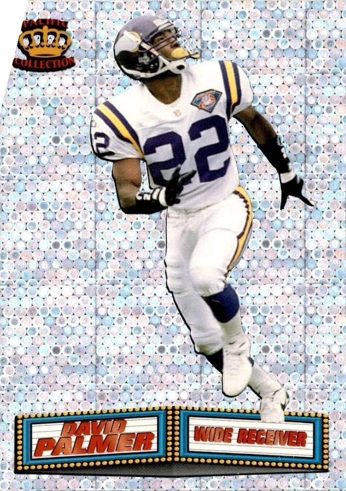 1994 Pacific Marquee Prisms Minnesota Vikings Football Card #23 David Palmer - Image 1 of 1