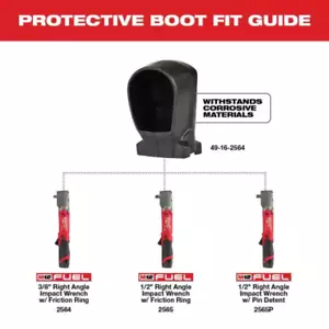 Milwaukee M12 FUEL Rubber Angle Impact Wrench Boot fits 2564-20 2565-20 2565P-20 - Picture 1 of 1