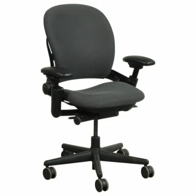 Steelcase Leap  V1  Chair, -Open Box- Fully Loaded Black Fabric - Image 1 of 3