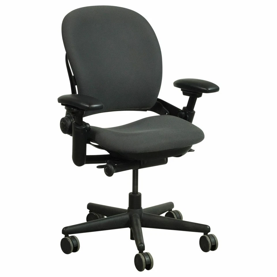 Silla Steelcase Leap V1, -Caja abierta- Tela negra completamente cargada Foto 1 de 3