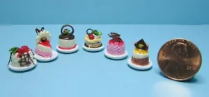 Dollhouse Miniature Handcrafted Specialty Dessert Single Cakes - Various Designs - Picture 1 of 7