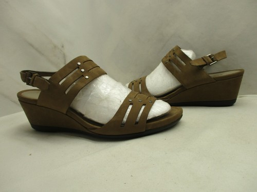 Sandali donna Ecco marroni slingback punta aperta taglia 41 euro