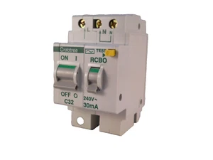 Crabtree Polestar 602C/363 32amp RCBO RCD C32 240v 30mA 10kA 602C/363 - Imagen 1 de 3