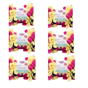 Lion Brand Off The Hook Yarn, Butterfly, 6 Pack, Bundle, Crochet, Knitting - Picture 1 of 3