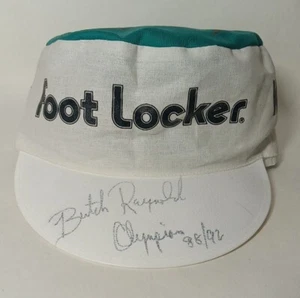 Butch Reynolds Signed/ Autographed Foot Locker Hat 1988/1992 Olympion - Picture 1 of 6