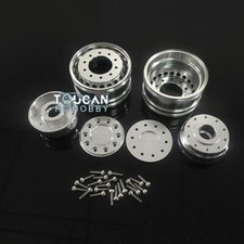 Metal LESU Front Wheel Hub for 1/14 DIY TAMIYA Axle RC Truck Bearing Brake