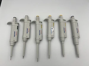 Eppendorf Research Pipette set of 6, P1000, 200, 100, 20, 10 & 2.5 - Picture 1 of 3