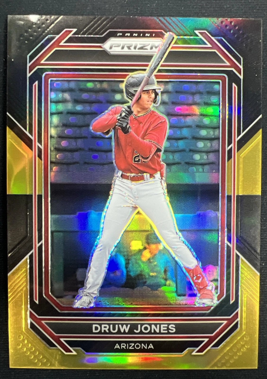 2023 Panini Prizm Druw Jones #140 Gold Black Prizm 1/5 Arizona DBacks
