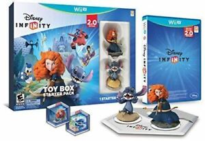 NEW WiiU Disney Infinity 2.0 Toy Box Starter Pack Kids Game Figures Discs Stitch