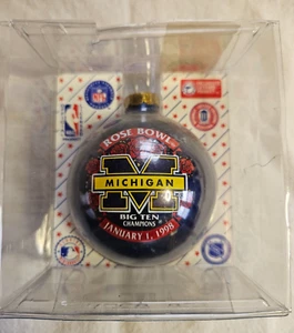 1998 Rose Bowl Football Christmas Ornament - Big 10 Champions Michigan Wolverines - Bild 1 von 8