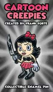 Pin de esmalte suave de 1,75" de dibujos animados Creepies Molly con cuchillo Betty Boop - Imagen 1 de 3