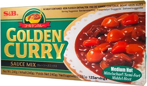 S & B Golden Curry Medio Caldo (Niente Carne È Incluso) 220G - Foto 1 di 12