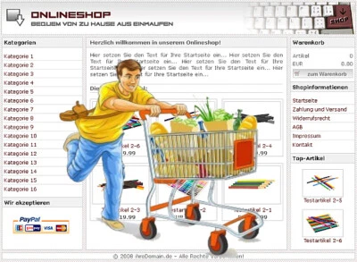 PROFI ONLINESHOP SYSTEM - in DEUTSCH, für alle Branchen geeignet! - Bild 1 von 2