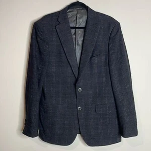 John Varvatos Men’s Wool Blend Jacket Size 42R Grey Blue - Picture 1 of 7