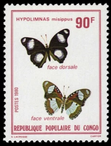 P.R. KONGO 538 - Danaid Eggfly Butterly "Hypolimnas misippus" (pa77381) - Bild 1 von 1