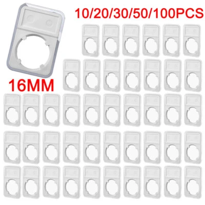 Soporte para monedas de 16 mm para caja de almacenamiento de exhibición de oro de 1/10 OZ colección 10-100 piezas Foto 1 de 4