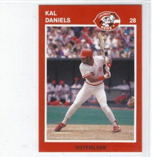 1989 Kahn's Cincinnati Reds Kal Daniels