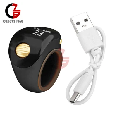 Contatore di conteggio digitale Tasbih contatore schermo OLED ricaricabile con display di alimentazione - Immagine 1 di 4