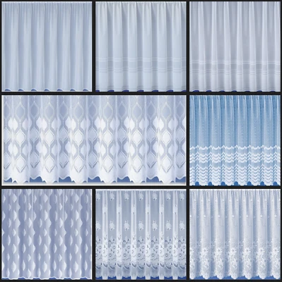 Cheap window net curtain - sold per meter - free postage - available in 11 drops - Image 1 of 4