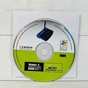 Linksys Wireless B Adapter Wizard Setup Disk Model WUSB11 2.4 GHz Ver 4.0802.11B - Picture 1 of 1