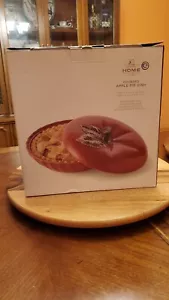 Plato pastel de calabaza cubierto de cerámica para el hogar JC Penney otoño Acción de Gracias - Imagen 1 de 4