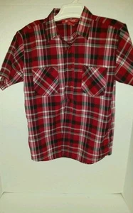Boys Montage shirt sz m multi colored 55% cotton 45% polyester short sleeve - Picture 1 of 3