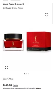 YSL OR ROUGE LA CREME RICHE FACE CREAM - 1.6oz SEALED FACTORY - Picture 1 of 5