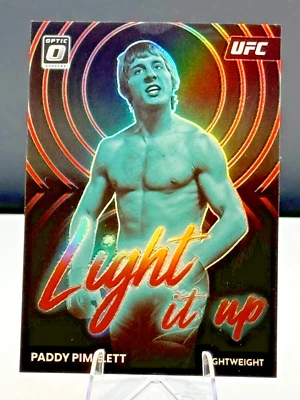 2023 Panini Donruss Optic UFC PADDY PIMBLETT Light It Up Red Prizm /99 #24 - Image 1 of 4