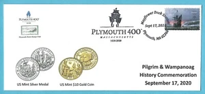2020 Mayflower 400 NEW Stamp First Day Issue FDC - US Mint coins & Medals (P1a) - Picture 1 of 2