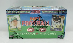 1989 SCORE FOOTBALL (330 CARDS + 28 TRIVIA) (BBCE WRAPPED) COMPLETE FACTORY SET - Bild 1 von 2