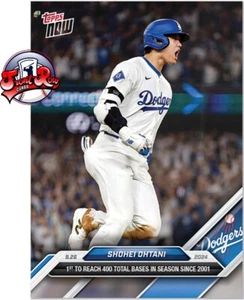 Shohei Ohtani 400 Total Bases 2024 MLB Topps NOW Card 763 - Picture 1 of 2